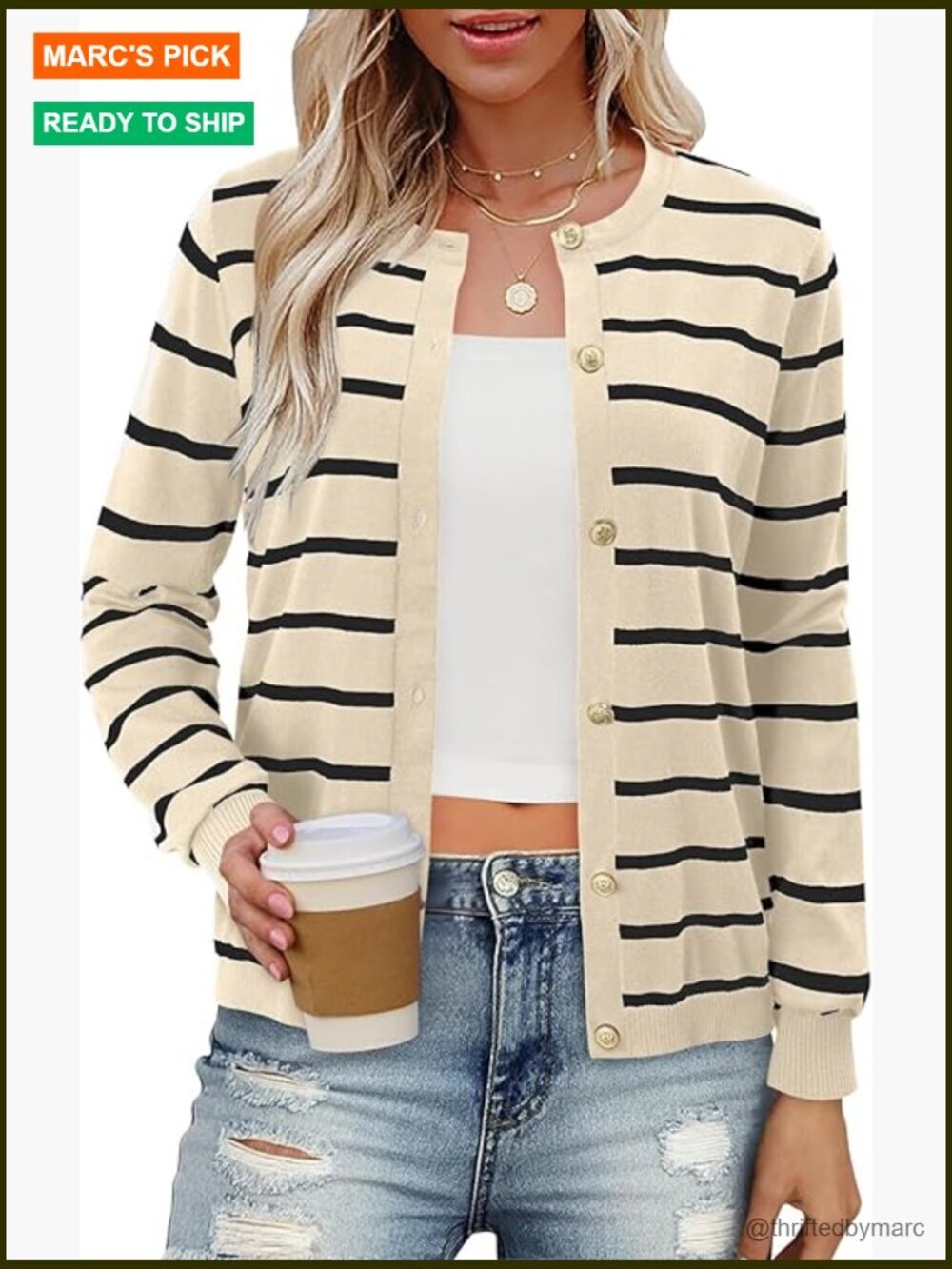 Dressy Button Down Cardigan Women Long Sleeve Knit Work Sweater Trendy
